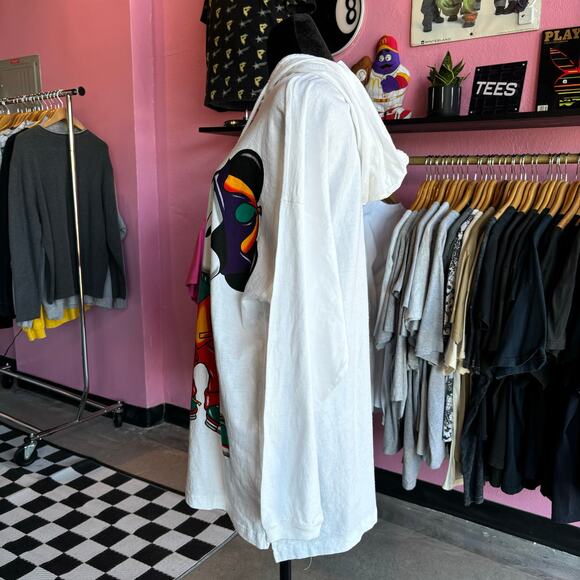 Vintage 90s Mickey Mouse Jerry Leigh Hooded Long Sleeve Size L - Picture 2 of 6